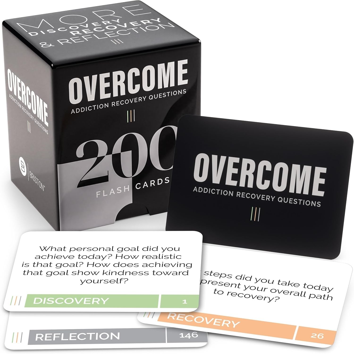 Durable Addiction Recovery Flash Cards – 200 Prompts for Group Therapy Sessions