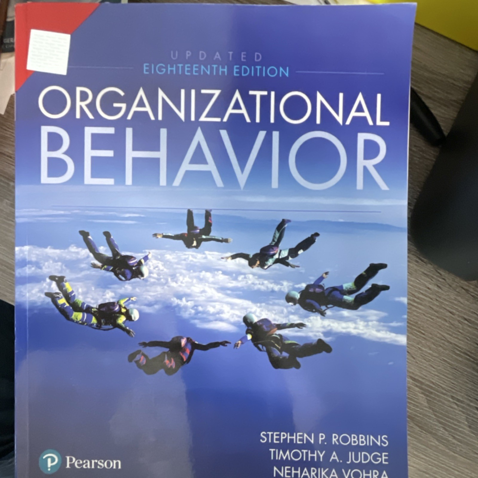 Pearson Organizational Behavior 18th Edition Robbins Judge Vohra Paperback 2022