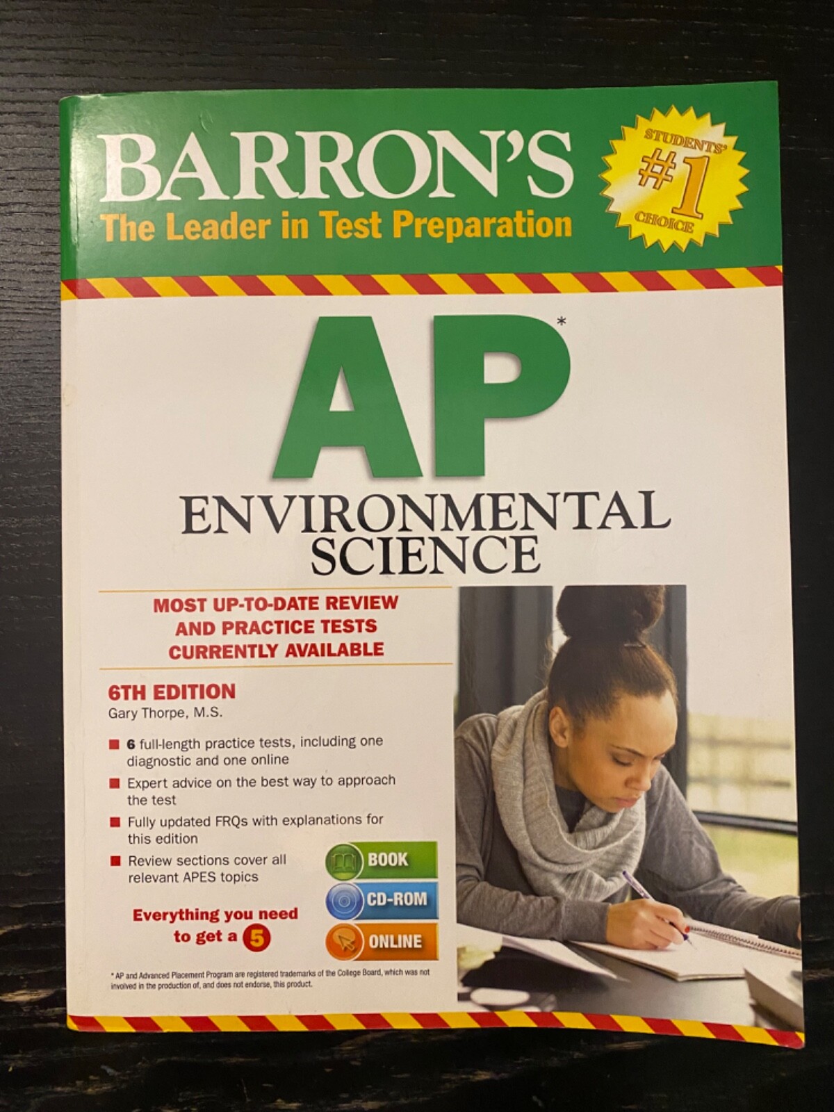 Barron’s AP Environmental Science by Gary S. Thorpe (2015, Trade Paperback,…