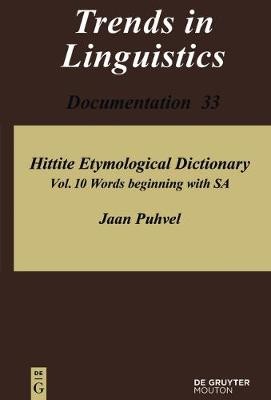 Words beginning with SA by Jaan Puhvel – 9783110500073