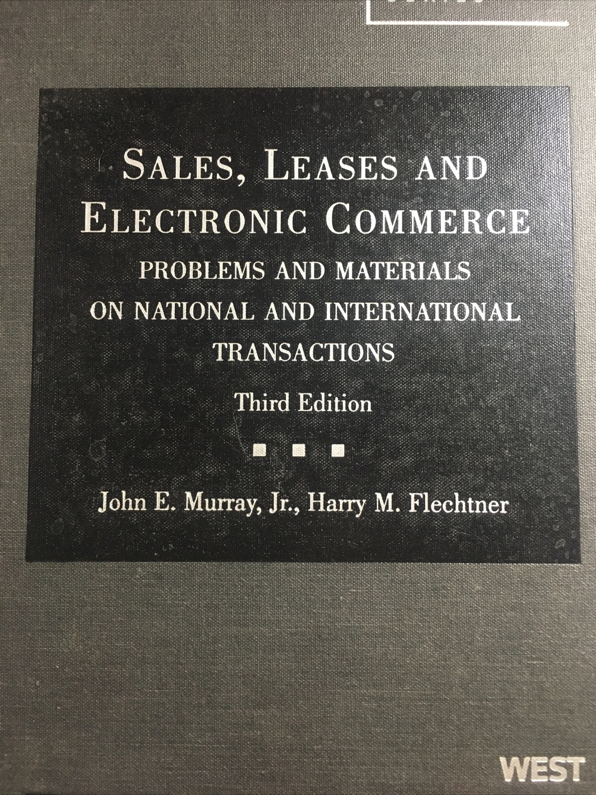 American casebook series sales leases in electronic commerce Third edition