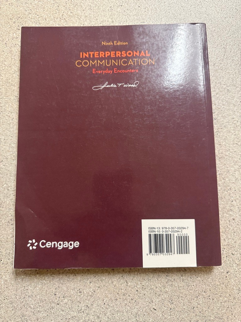 Interpersonal Communication: Everyday – Paperback, by Wood Julia – Very Good