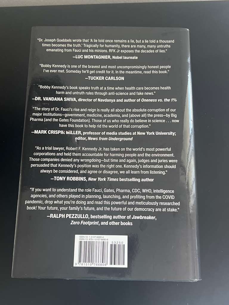 The Real Anthony Fauci Robert F Kennedy Jr Hardcover 2021 First Edition