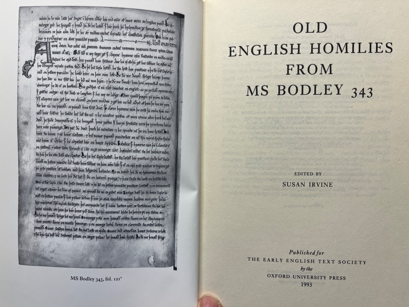 Old English Homilies from Ms Bodley 343 (Early English Texts 1993 hc)