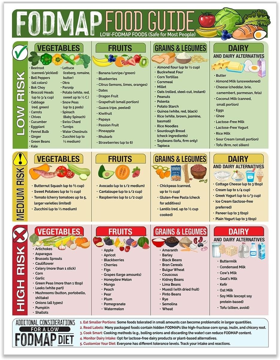 Low FODMAP Cheat Sheet Magnet – Digestive Health Tool