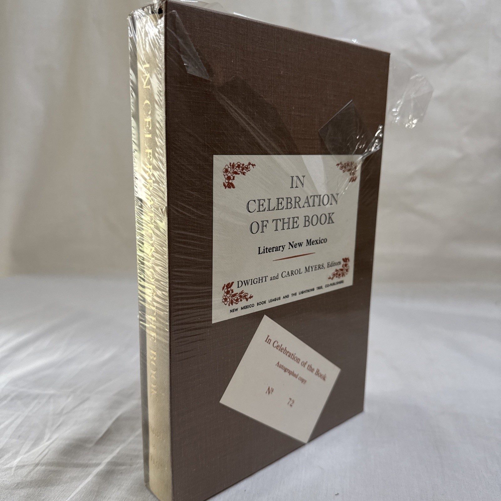 1982 IN CELEBRATION OF THE BOOK Ltd Ed 72 Myers Hillerman New Mexico Slipcase NE