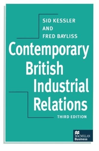 Contemporary British Industrial Relations (Macmillan Business), Very Good Books