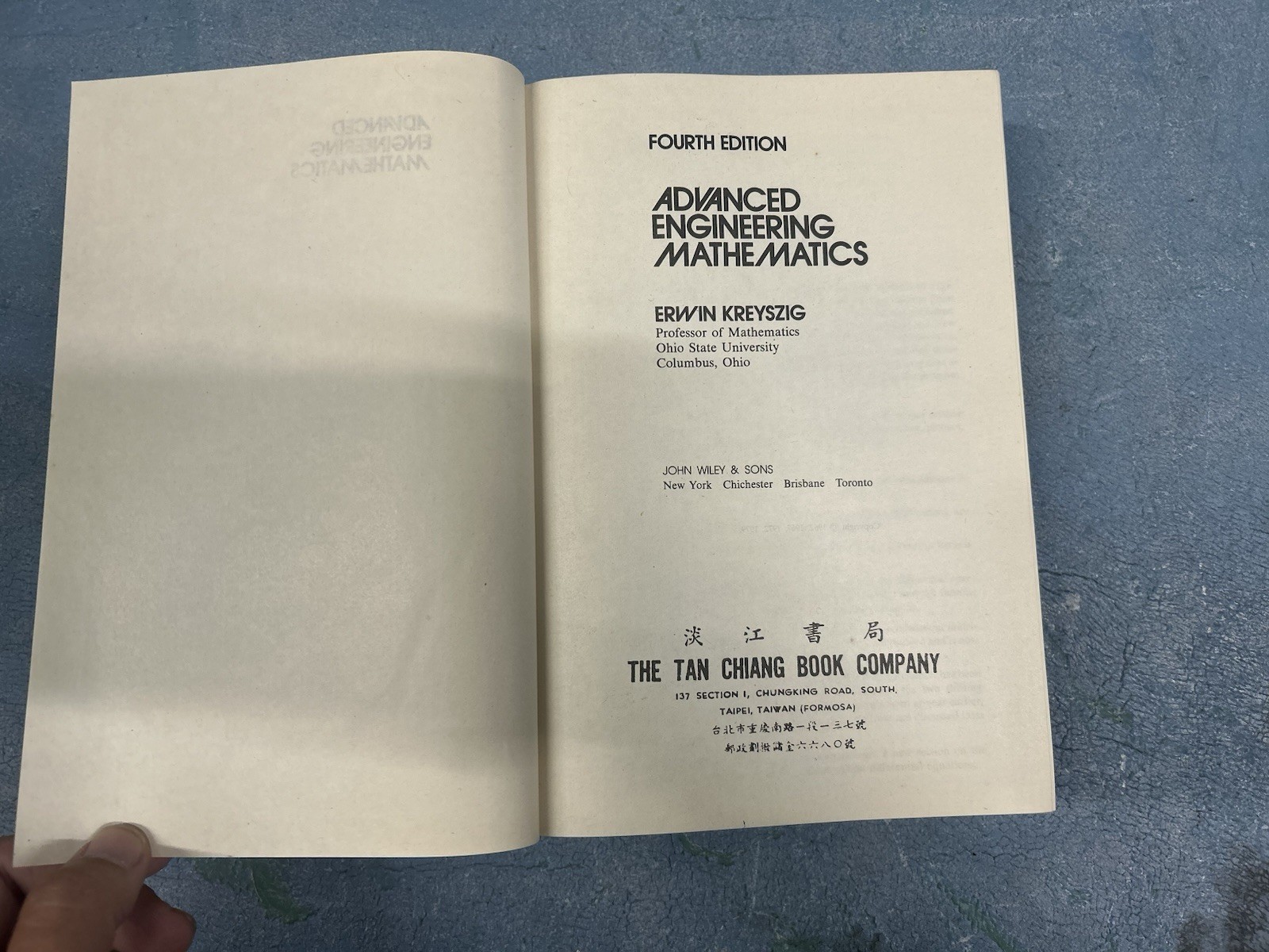 Rare Advanced Engineering Mathematics Erwin Kreyszig 4th Edition