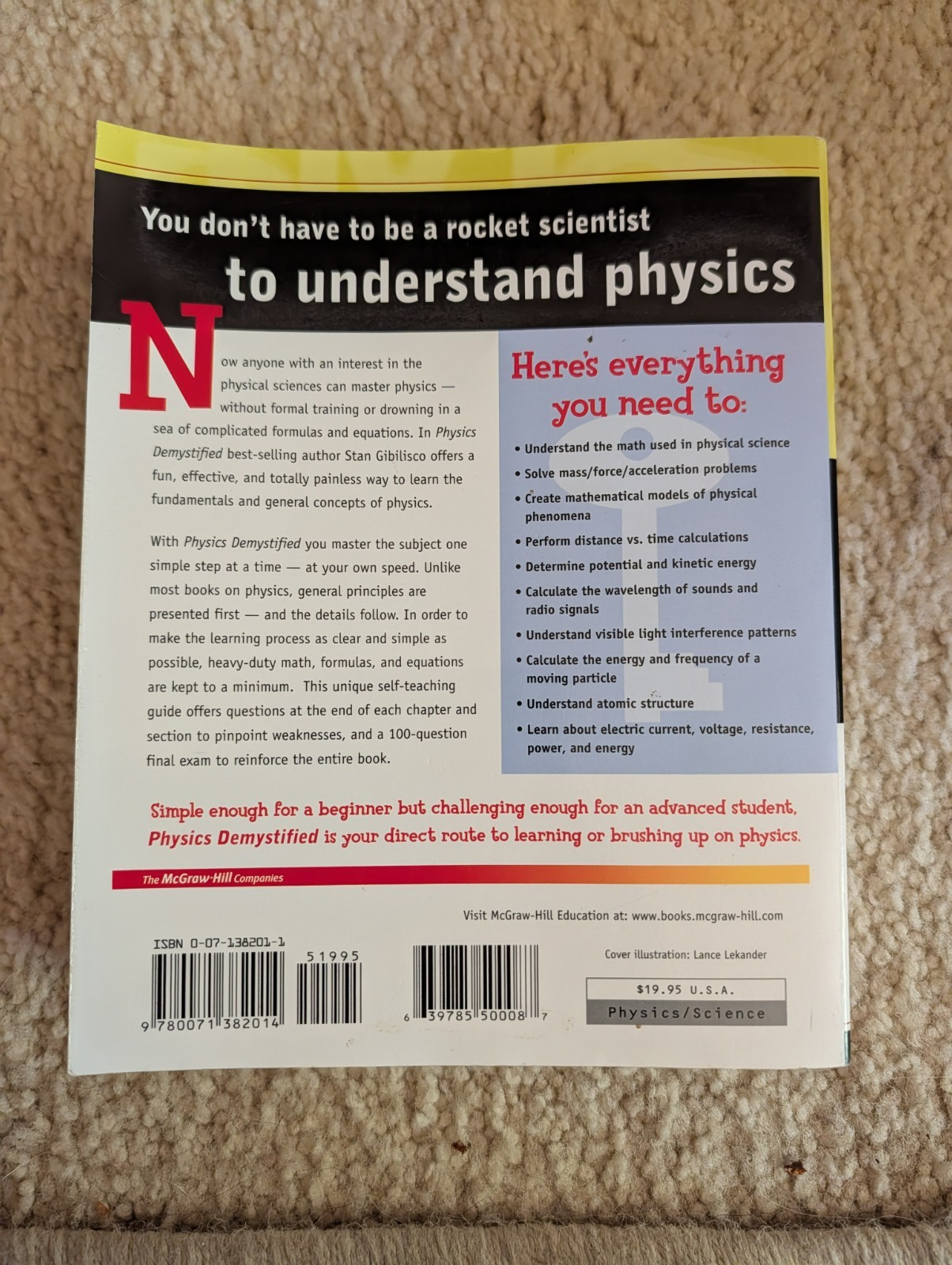 Demystified Ser.: Physics Demystified : A Self-Teaching Guide by Stan Gibilisco