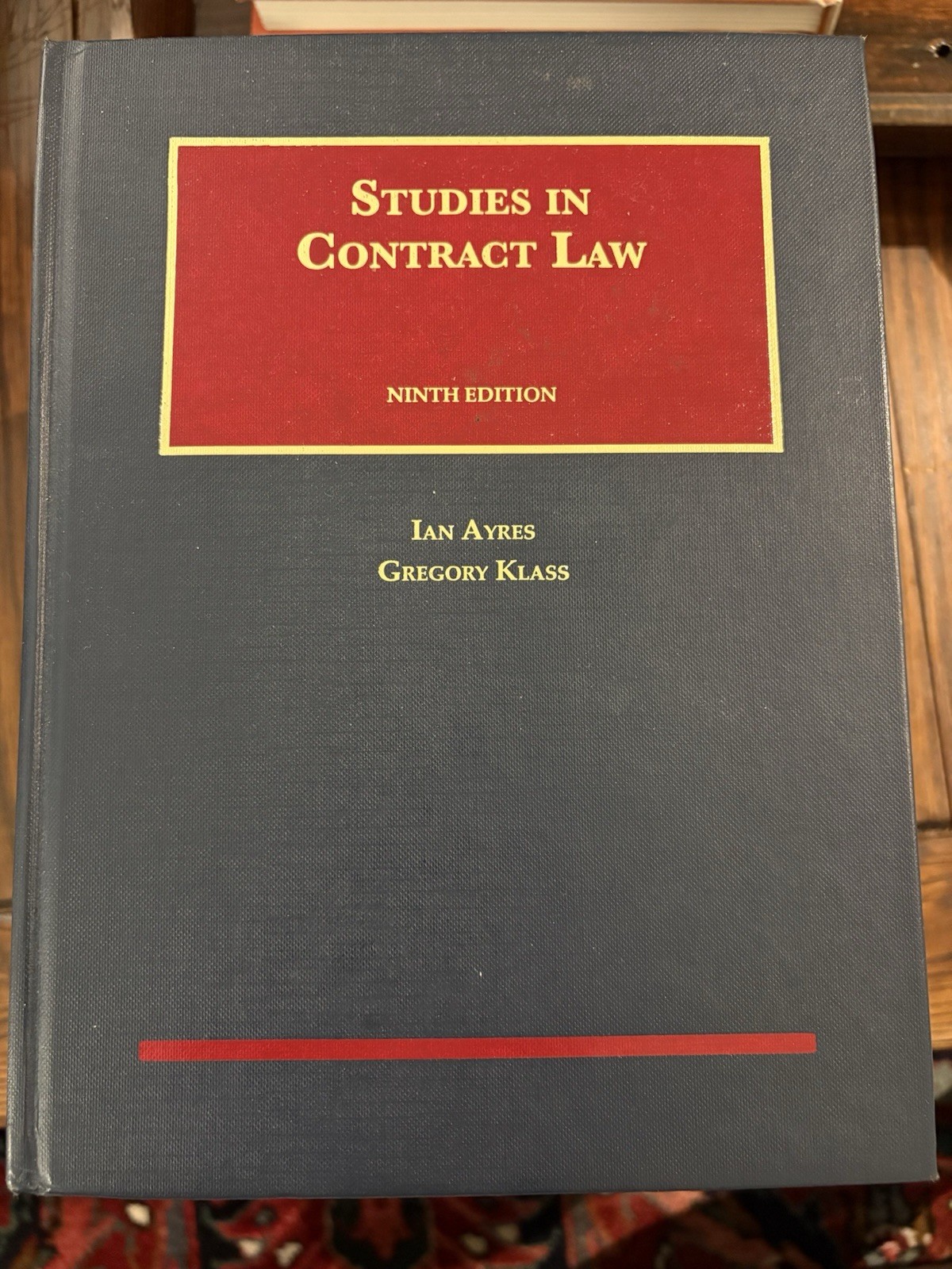 Studies in Contract Law Ian Ayers /Gregory Klass 9th Edition Hardcover 2017