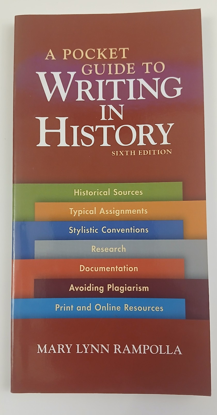 Pocket Guide to Writing in History by Mary Lynn Rampolla (2009, Trade Paperback)