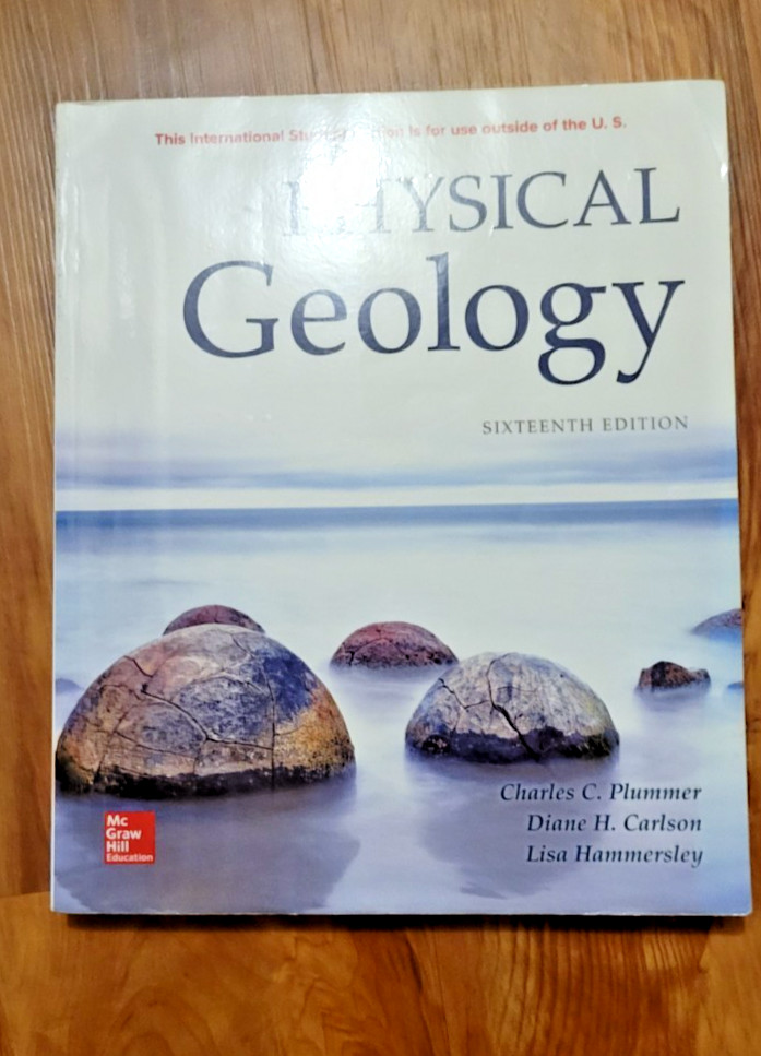 Physical Geology 17th Edition – Plummer, Carlson, Hammersley, Like New, McGraw