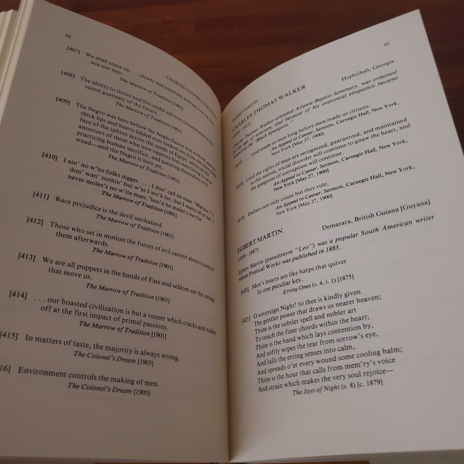 QUOTATIONS IN BLACK HARDCOVER LITERARY CRITICISIM & EDUCATION REFERENCE