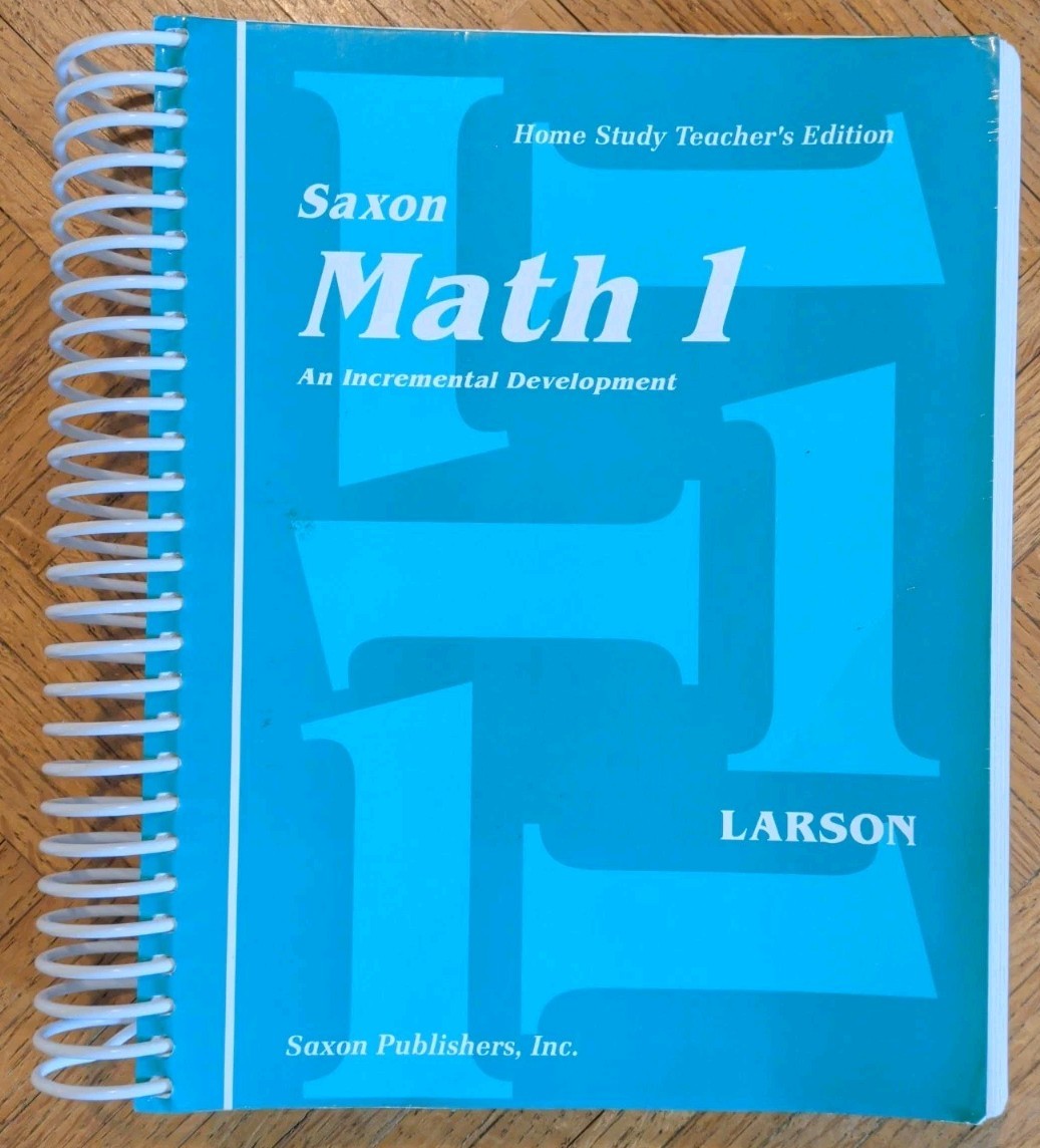 Saxon Math 1 Teacher’s Edition Homeschool Spiral Book Nancy Larson 1994