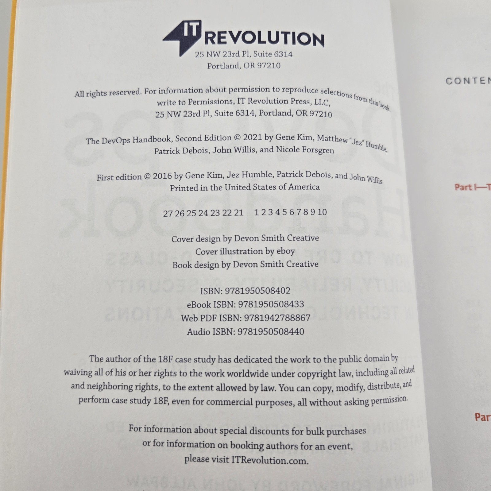 The DevOps Handbook 2nd Edition : How to Create Agility, Reliability & Security