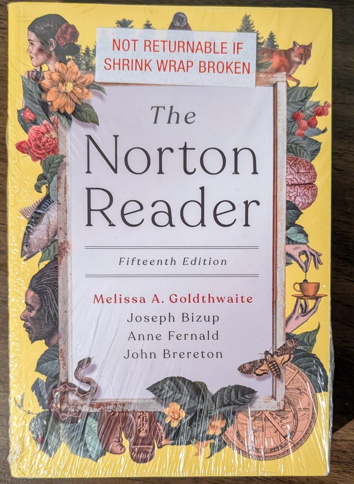 NEW & SEALED The Norton Reader Fifteenth Edition – Melissa Goldthwaite – 15th Ed