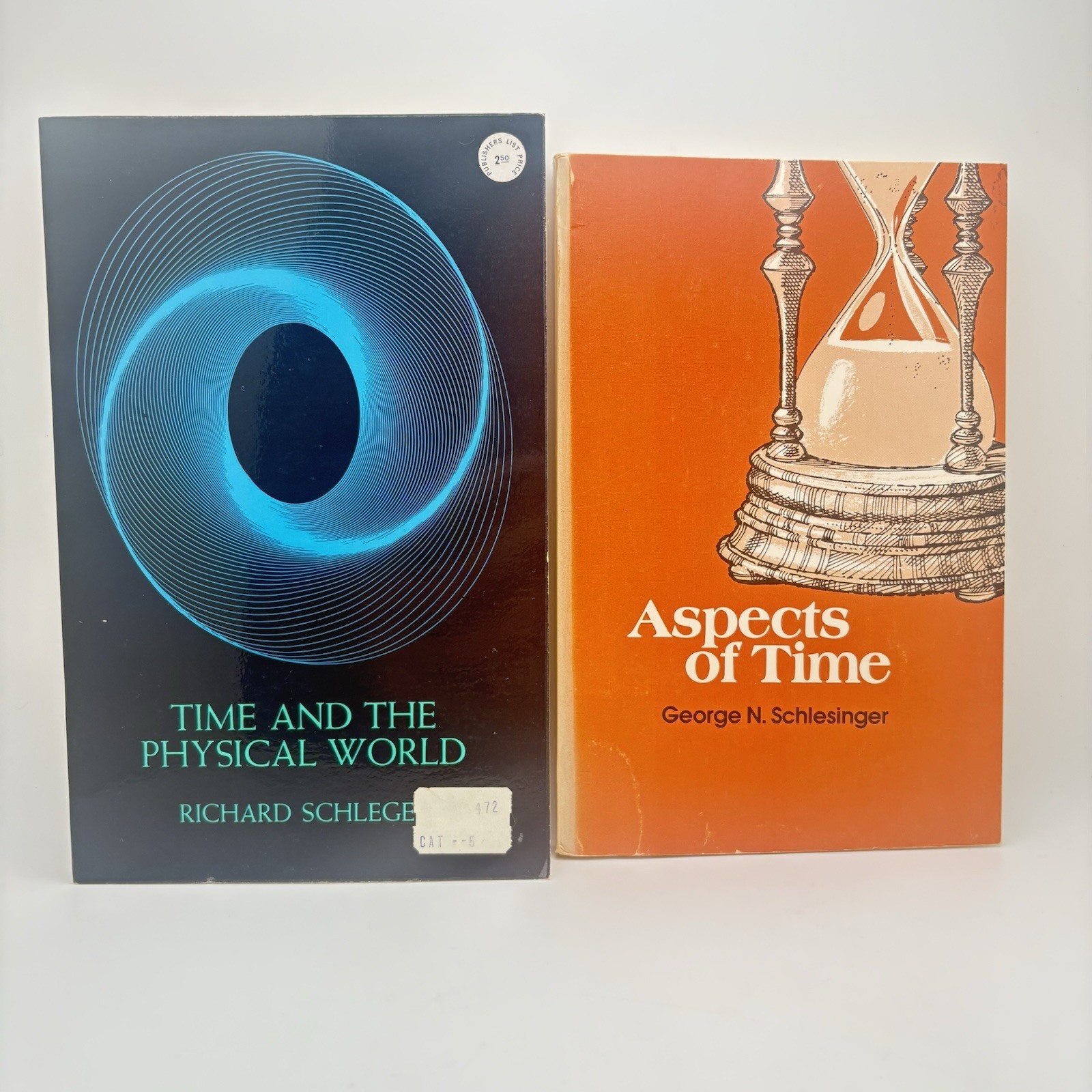 Lot 2 Time Philosophy Books – Schlegel Time & Physical World + Schlesinger 1980