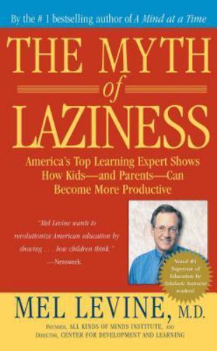 The Myth of Laziness by Melvin D. Levine (English) Paperback Book Free Shipping!