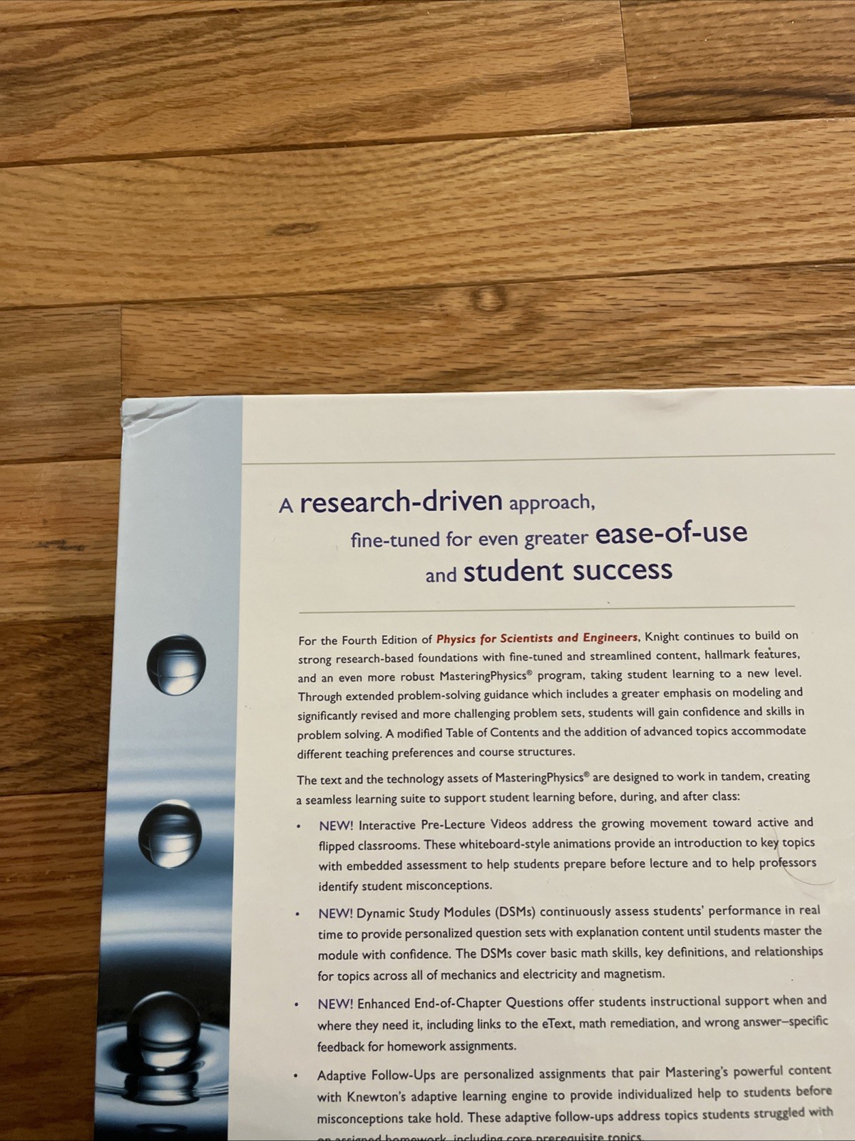 Physics for Scientists and – Hardcover, by Knight Randall – Acceptable