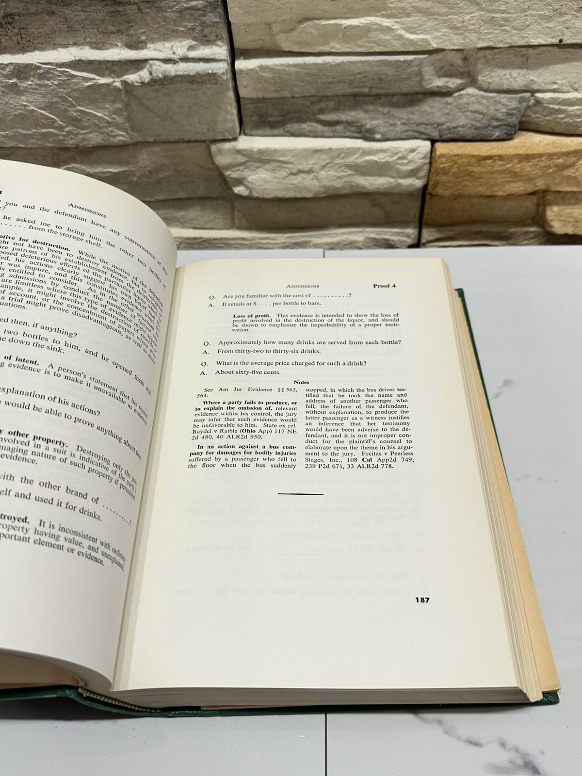 American Jurisprudence Proof Of Facts Volume 1 – Abandonment To Appendicitis