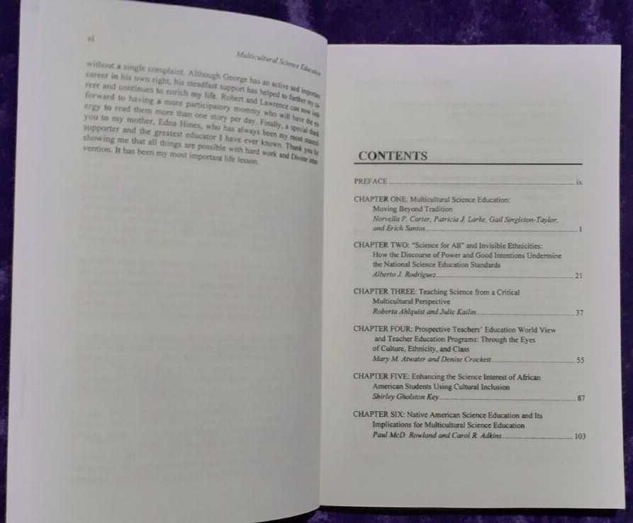 Multicultural Science Education Theory, Practice, and Promise**MARKER,WRITING**