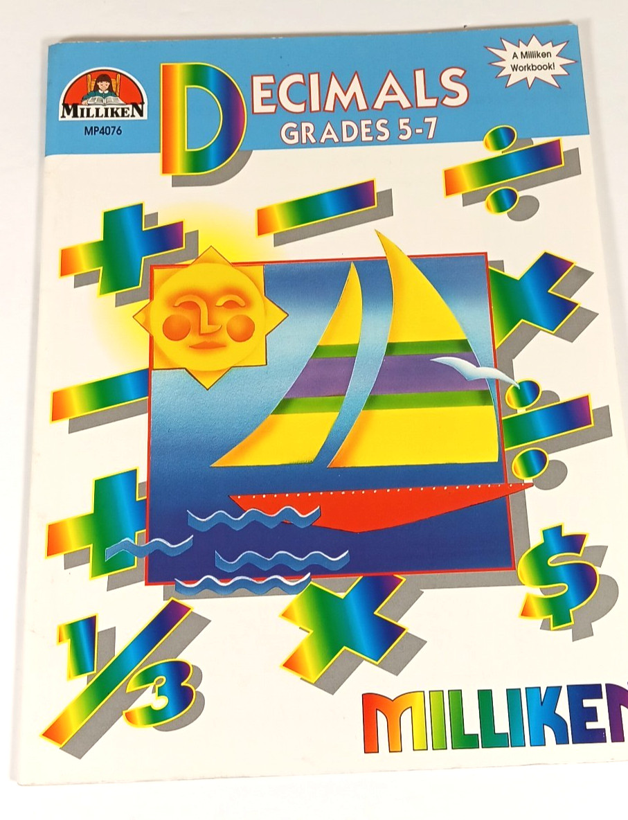 Milliken Workbooks Decimals Grade 5-7 PB (1961 bc38)
