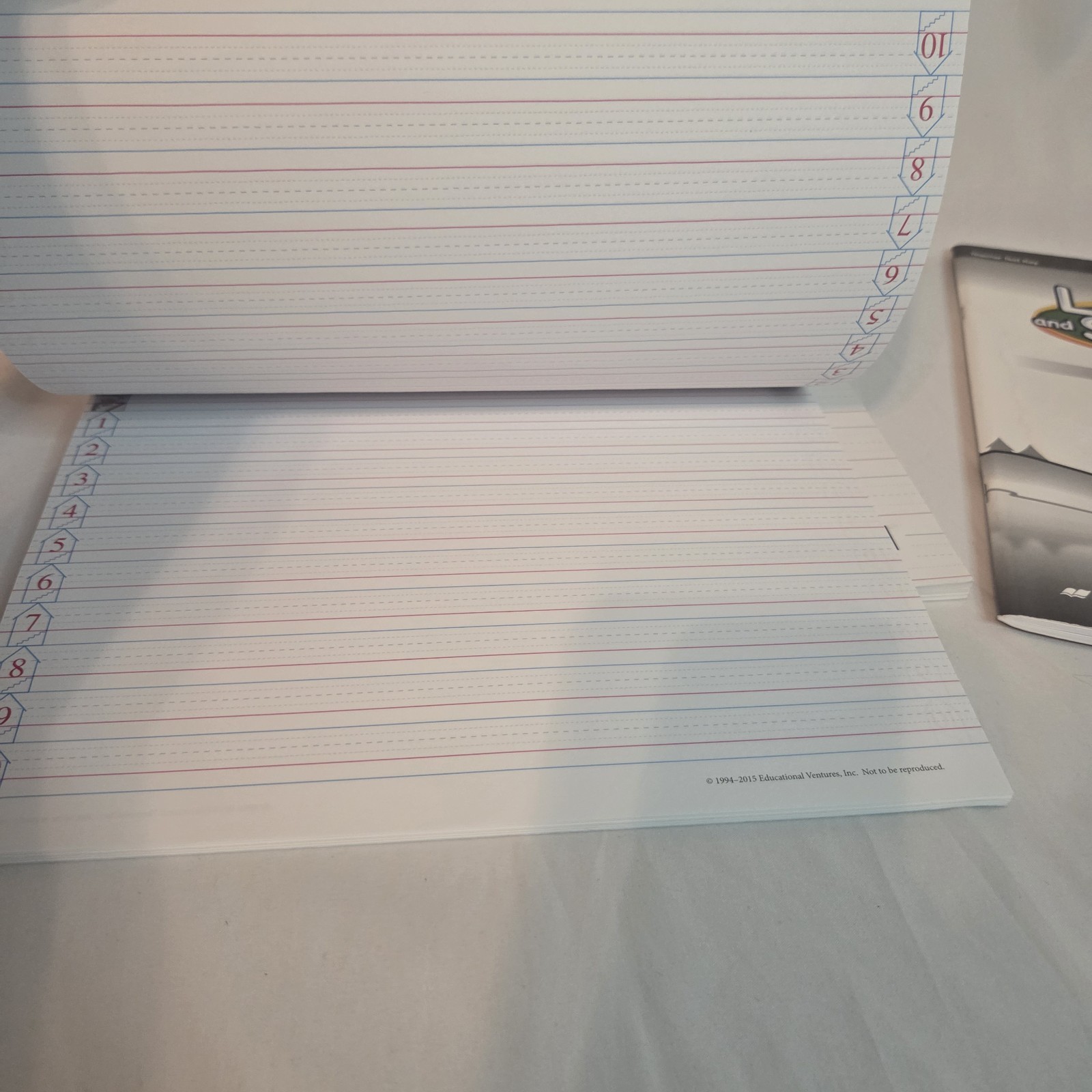 Abeka 1st Grade Letters And Sounds Test Key, Test, & Two Writing Tablet Bundle