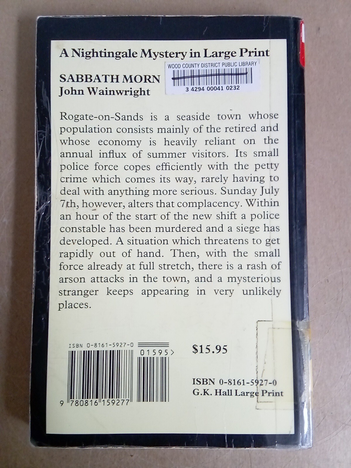 Sabbath Morn by John William Wainwright (1994, Library Binding, Large Type /…