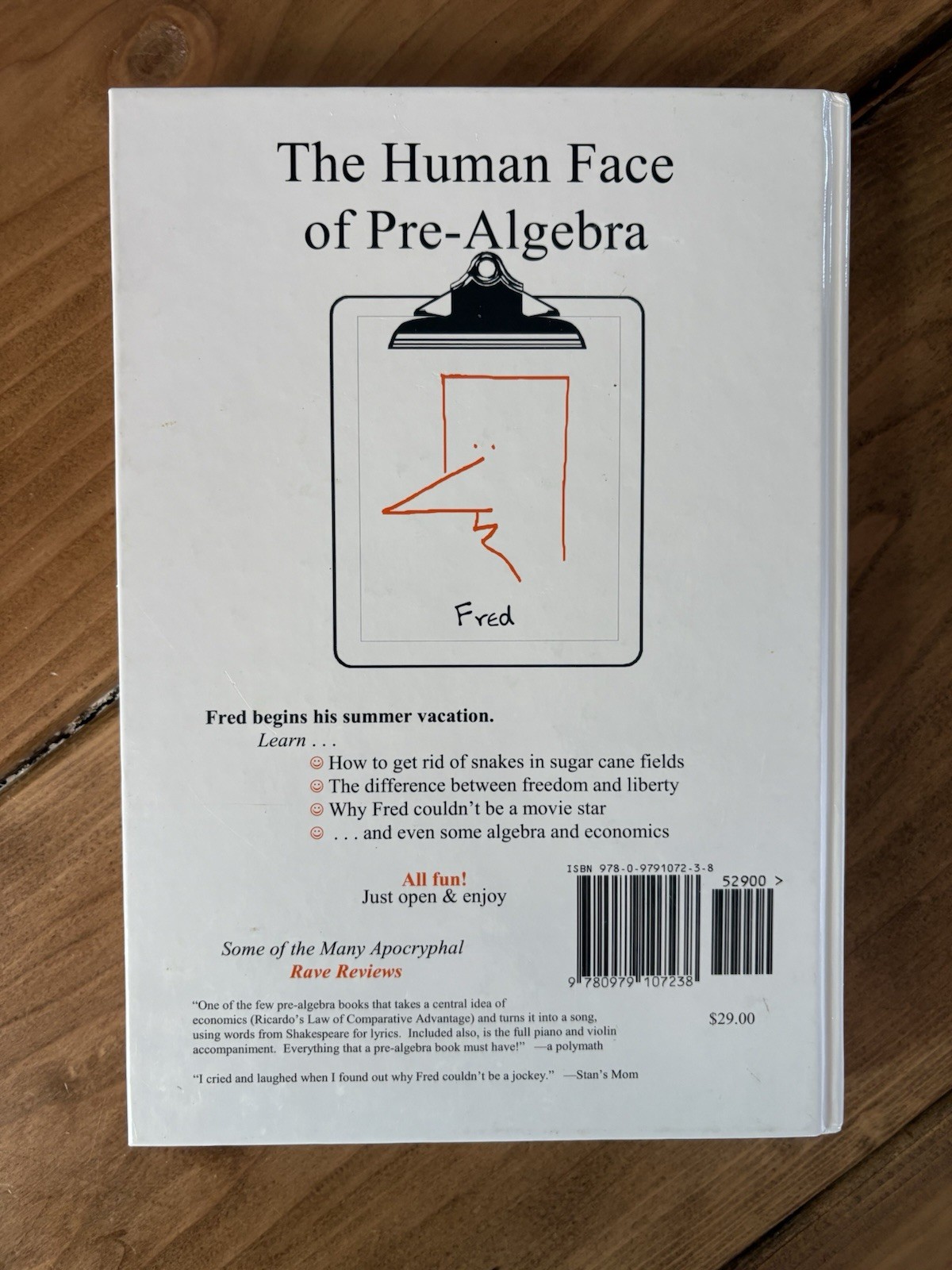 Life of Fred Pre-Algebra 2 With Economics Hardcover Stanley F. Schmidt, Ph.D.