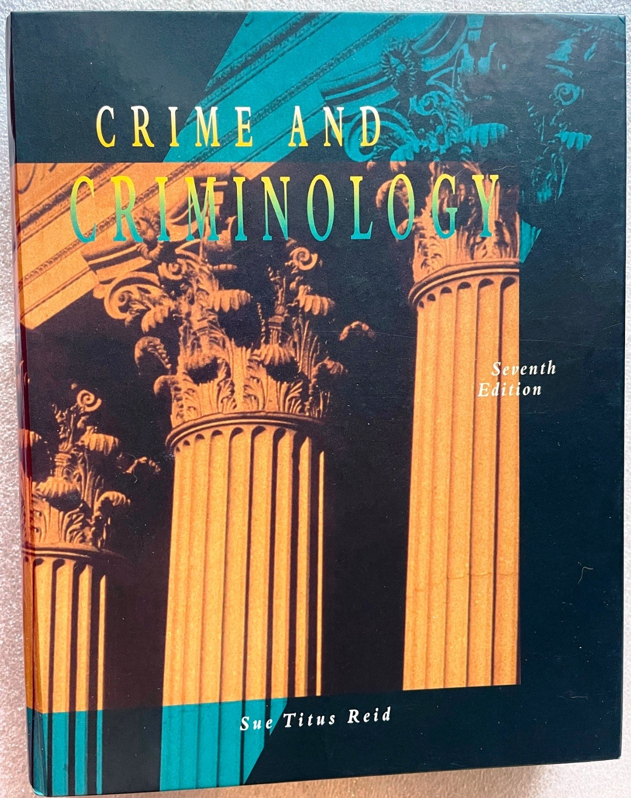 Crime and Criminology 7th Edition Sue Titus Reid Hardcover 1994 Criminal Justice