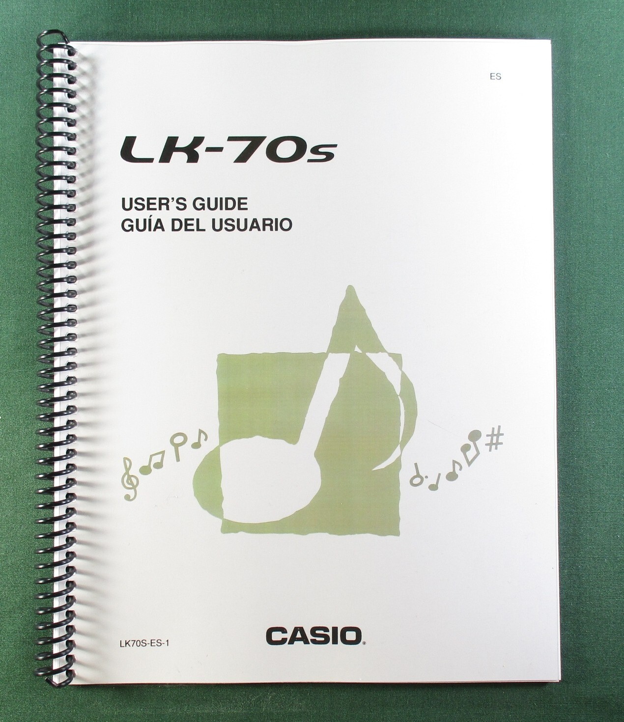 Casio LK-70s Instruction Manual: 59 Pages Coil Bound & Protective Covers!