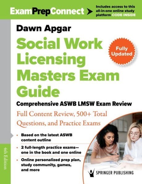 Social Work Licensing Masters Exam Guide: – Paperback, by Apgar PhD LSW LIKENEW