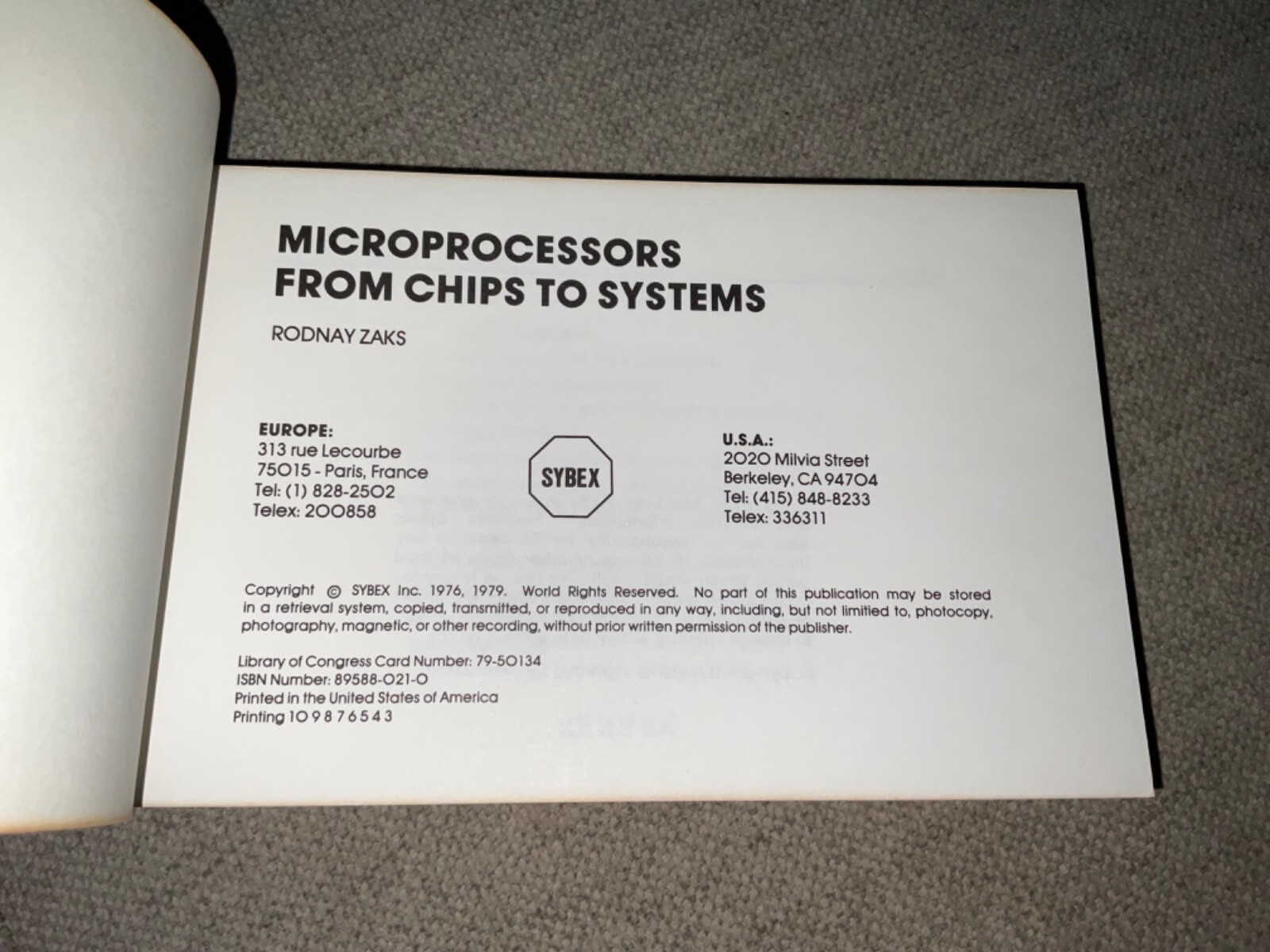 Microprocessors Study Guide & Cassettes Self Study Course by Rodnay Zaks Sybex