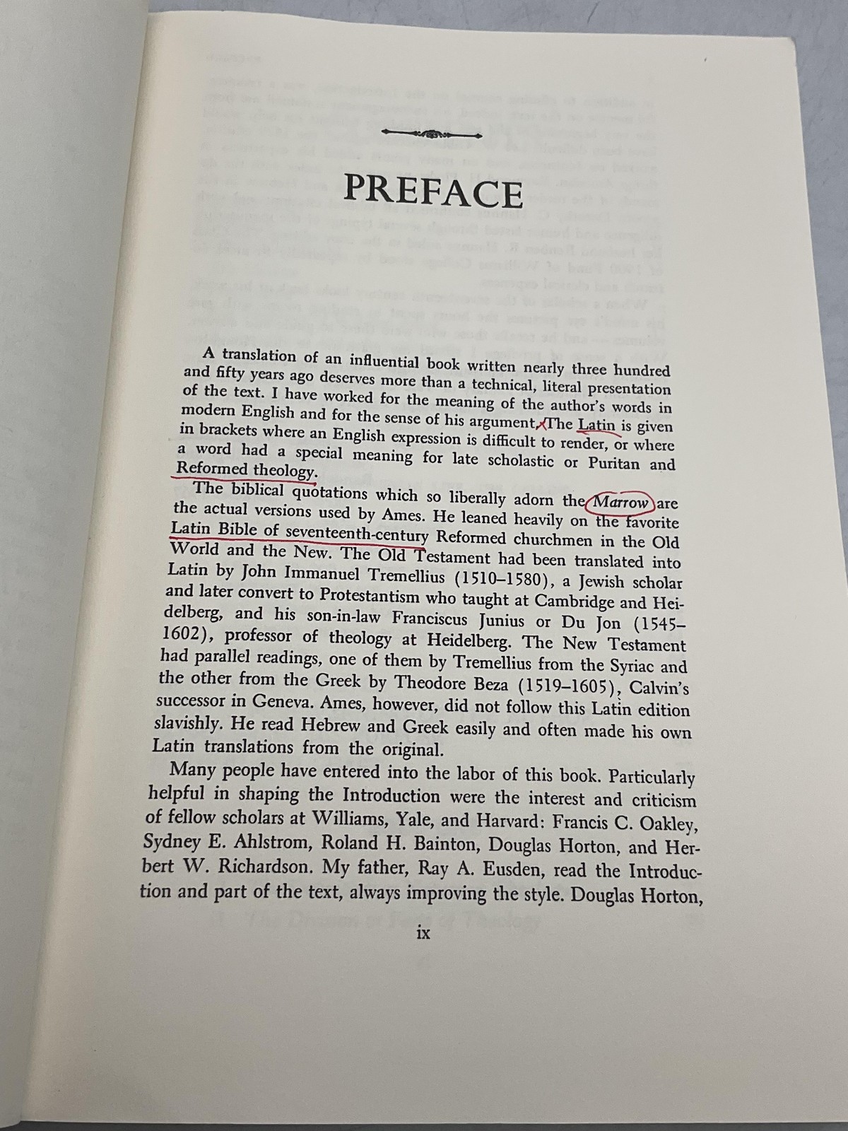 THE MARROW OF THEOLOGY William Ames Eusden Paperback Labyrinth Press Beige 1983