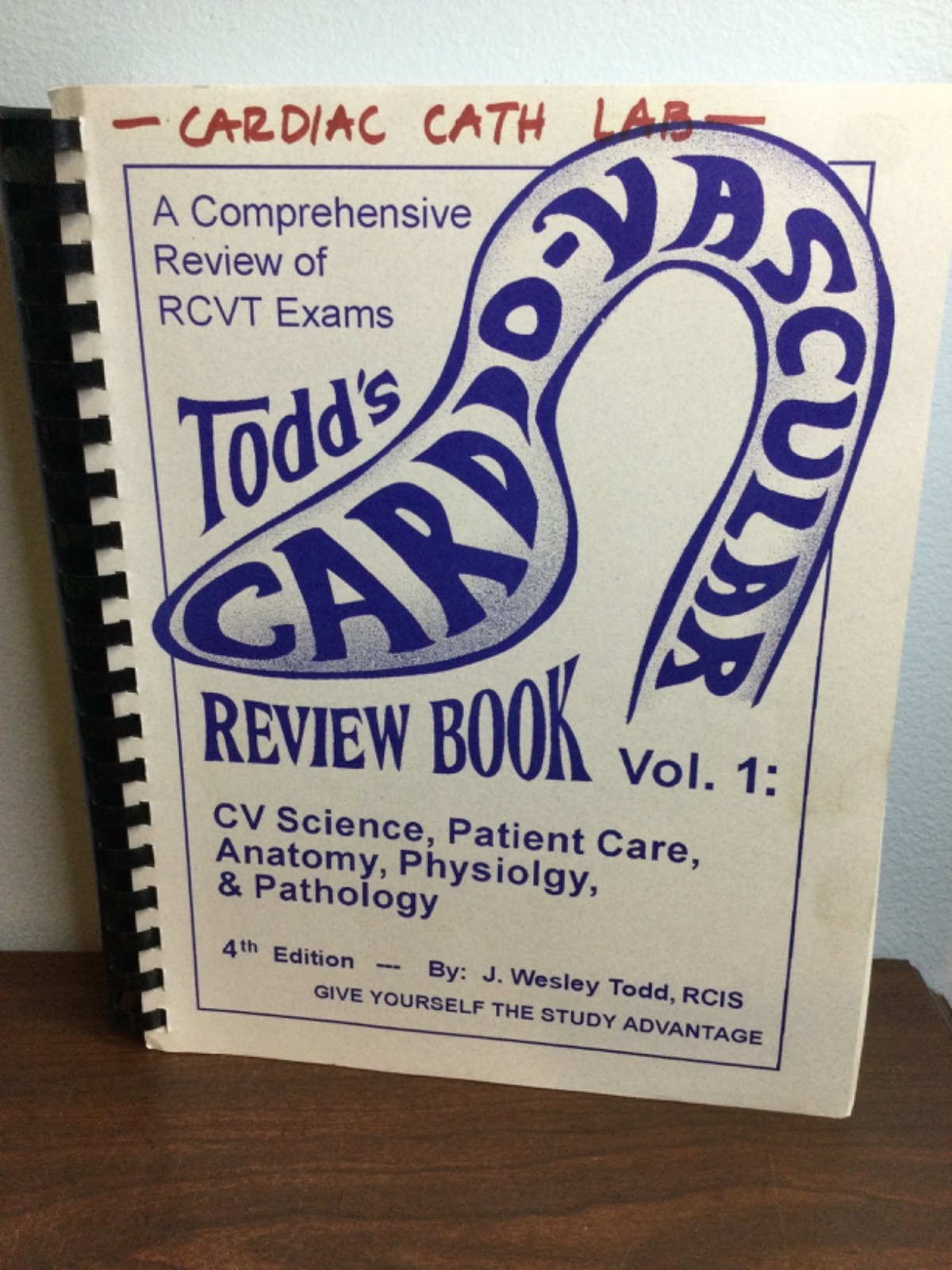 CV Review Book Volume 1: RCVT Exams – Paperback, by J. Wesley Todd, RCIS – Good