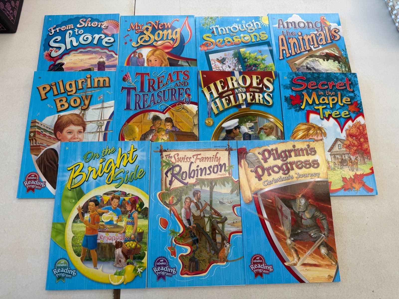 Abeka 3rd grade readers 11 Book Lot