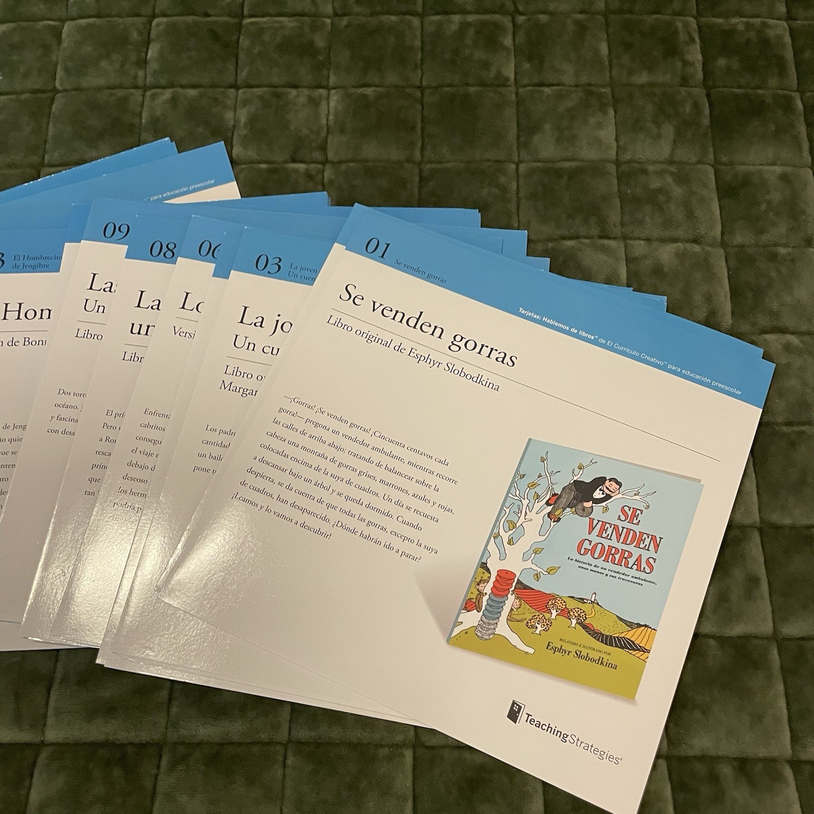Creative Curriculum Preschool Intentional Teaching Book Discussion SPANISH Cards