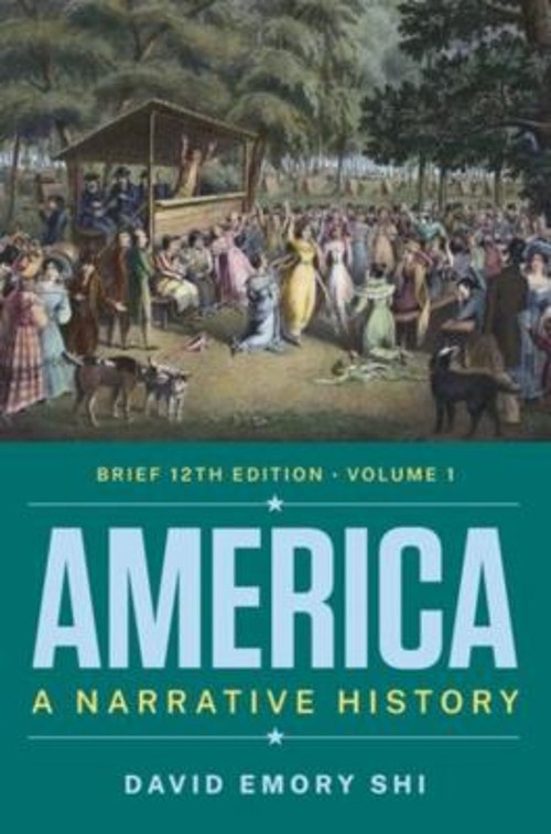 America : A Narrative History Volume 1 Paperback David E. Shi