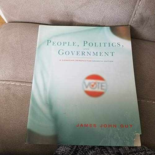 People, Politics and Government: A – Paperback, by Guy James John – Very Good