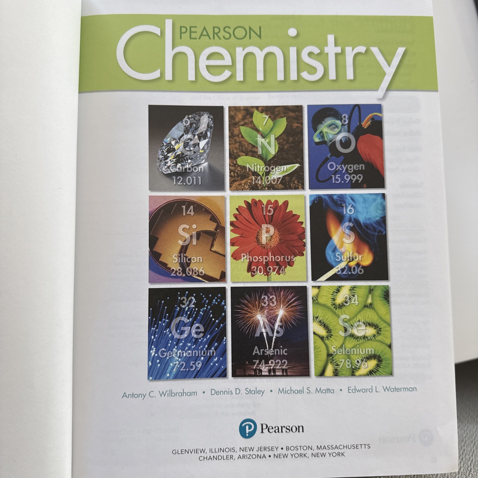 “Pearson Chemistry Textbook – Wilbraham, Staley – Hardcover, Excellent Condition