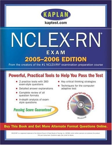 KAPLAN NCLEX-RN EXAM 2005-2006 WITH -ROM **Mint Condition**