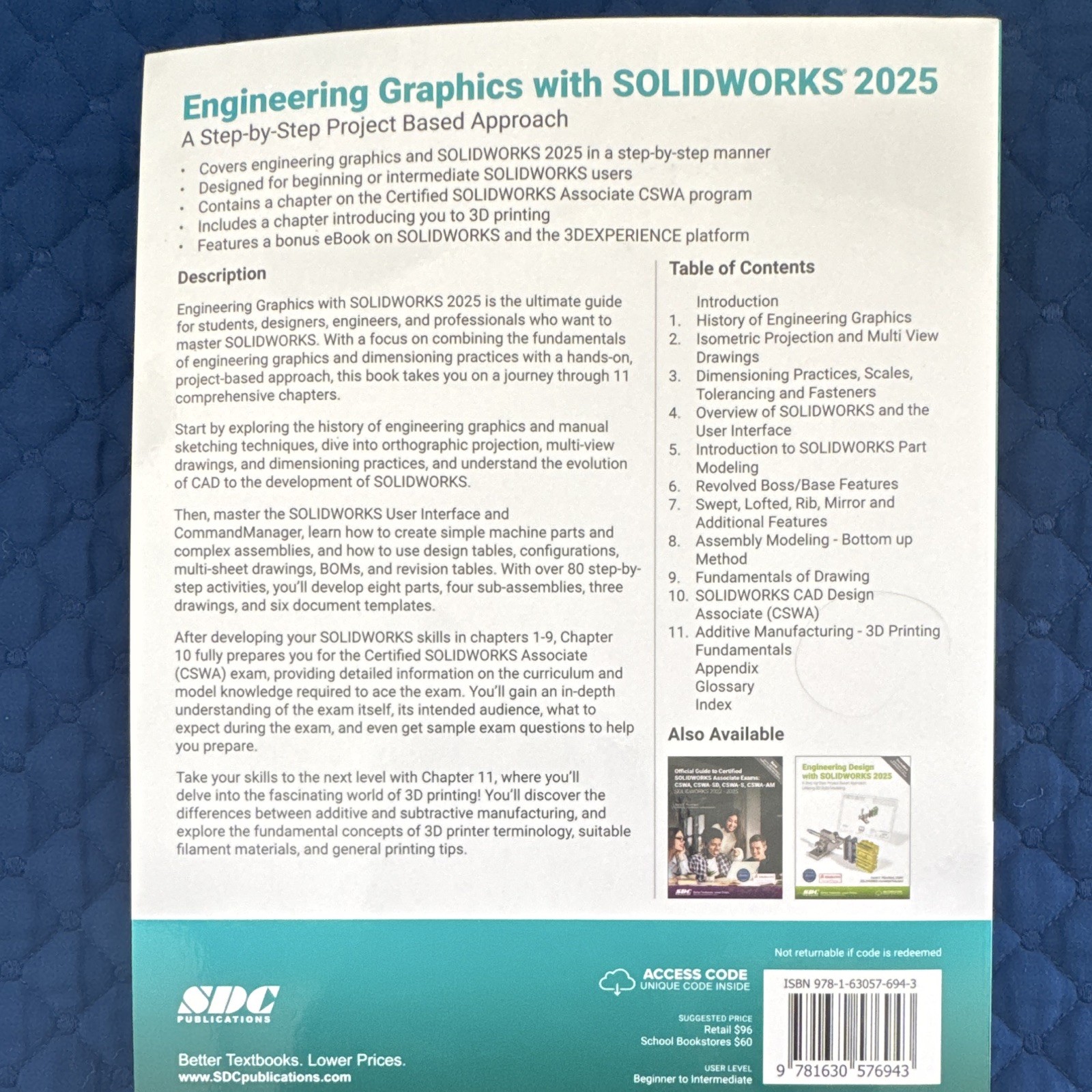 David C. Planchard Engineering Graphics with SOLIDWORKS 2025 PB Access Code