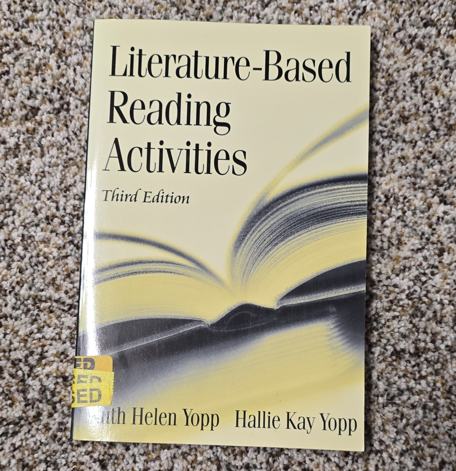 Literature-Based Reading Activities 3rd Ed PB Helen & Hallie Kay Yopp