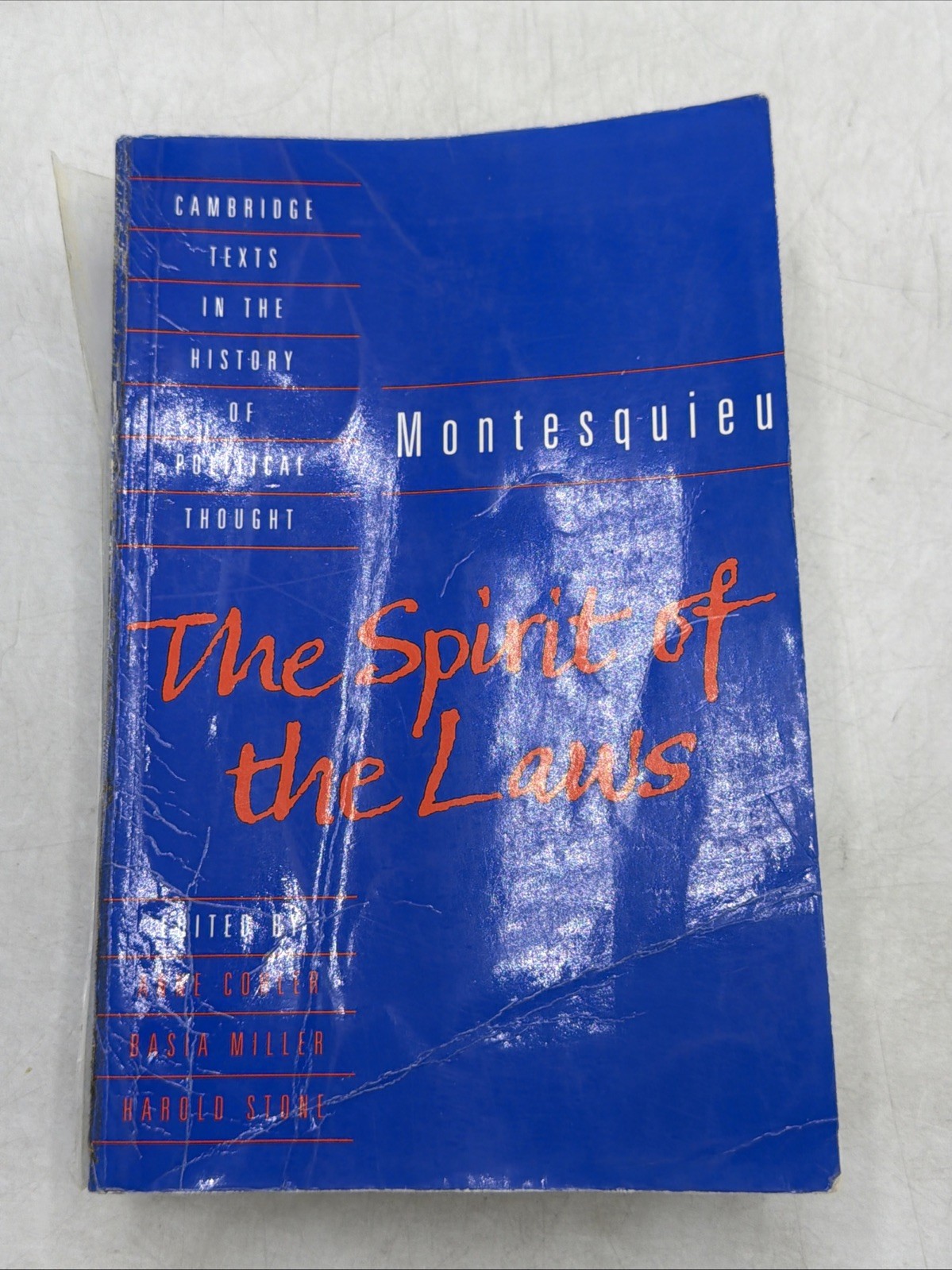 The Spirit of the Laws By Montesquieu -0-521-369746