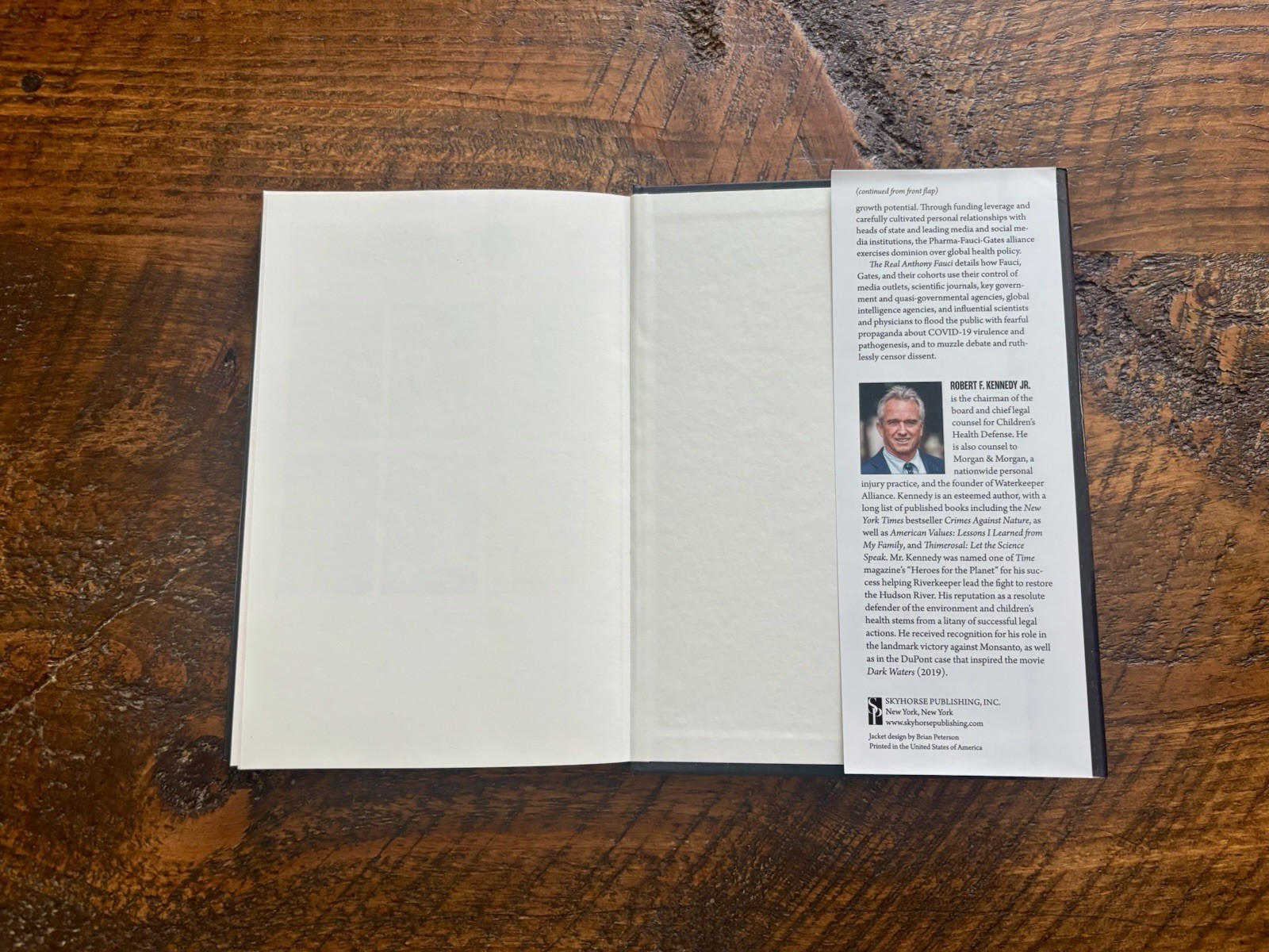 The Real Anthony Fauci by Robert F. Kennedy Jr. 1st Edition 2nd Printing RFK Jr
