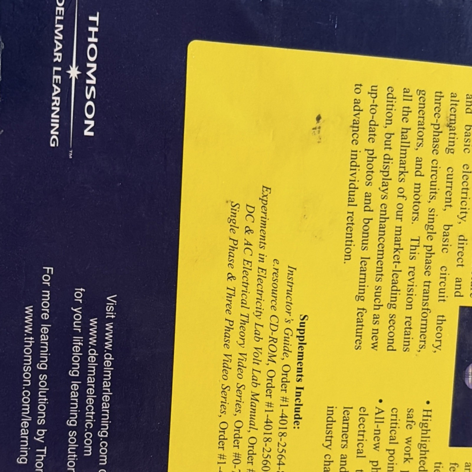 Delmar’s Standard Textbook of Electricity Third Edition, Herman, Hardcover