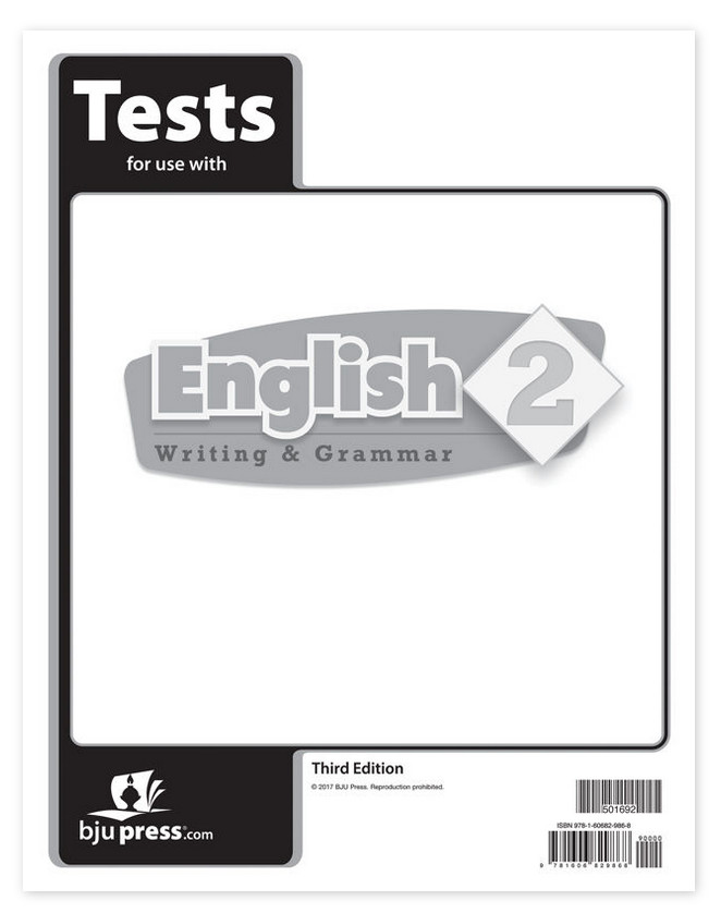 BJU 2nd grade ENGLISH 2 WRITING & GRAMMAR Complete Kit 511634 or 511626 3rd + CD