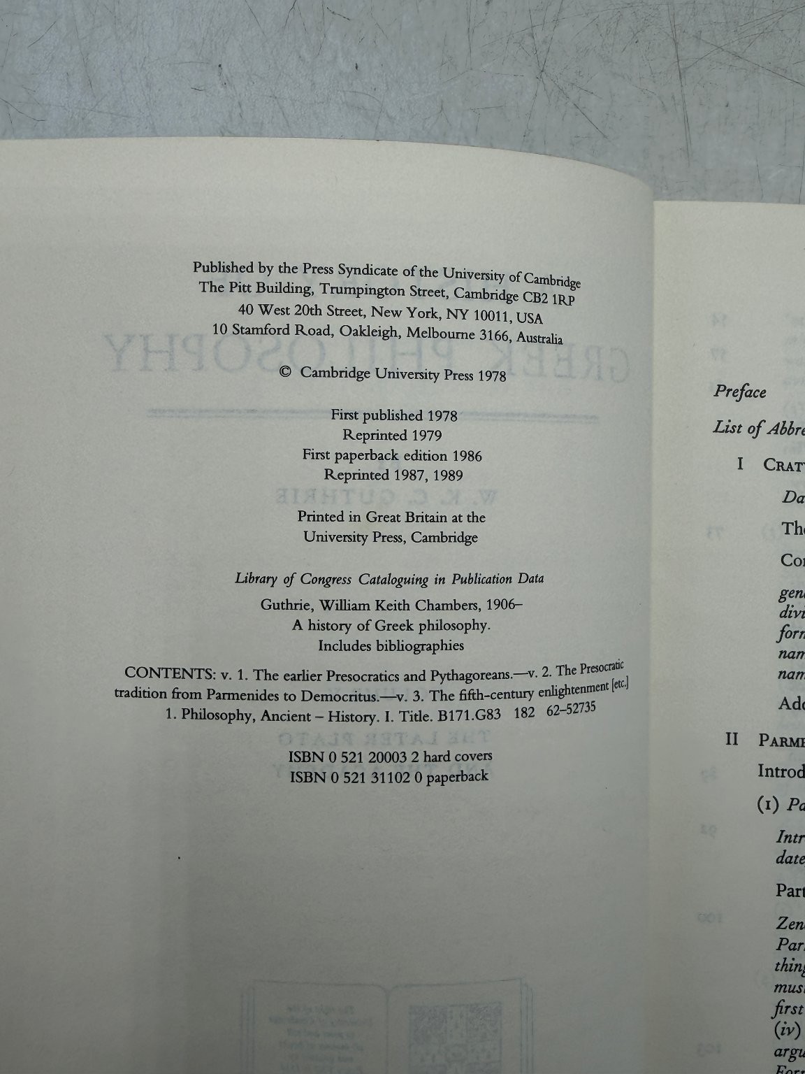 A History of Greek Philosophy V Later Plato W.K.C. Guthrie 1986 Paperback