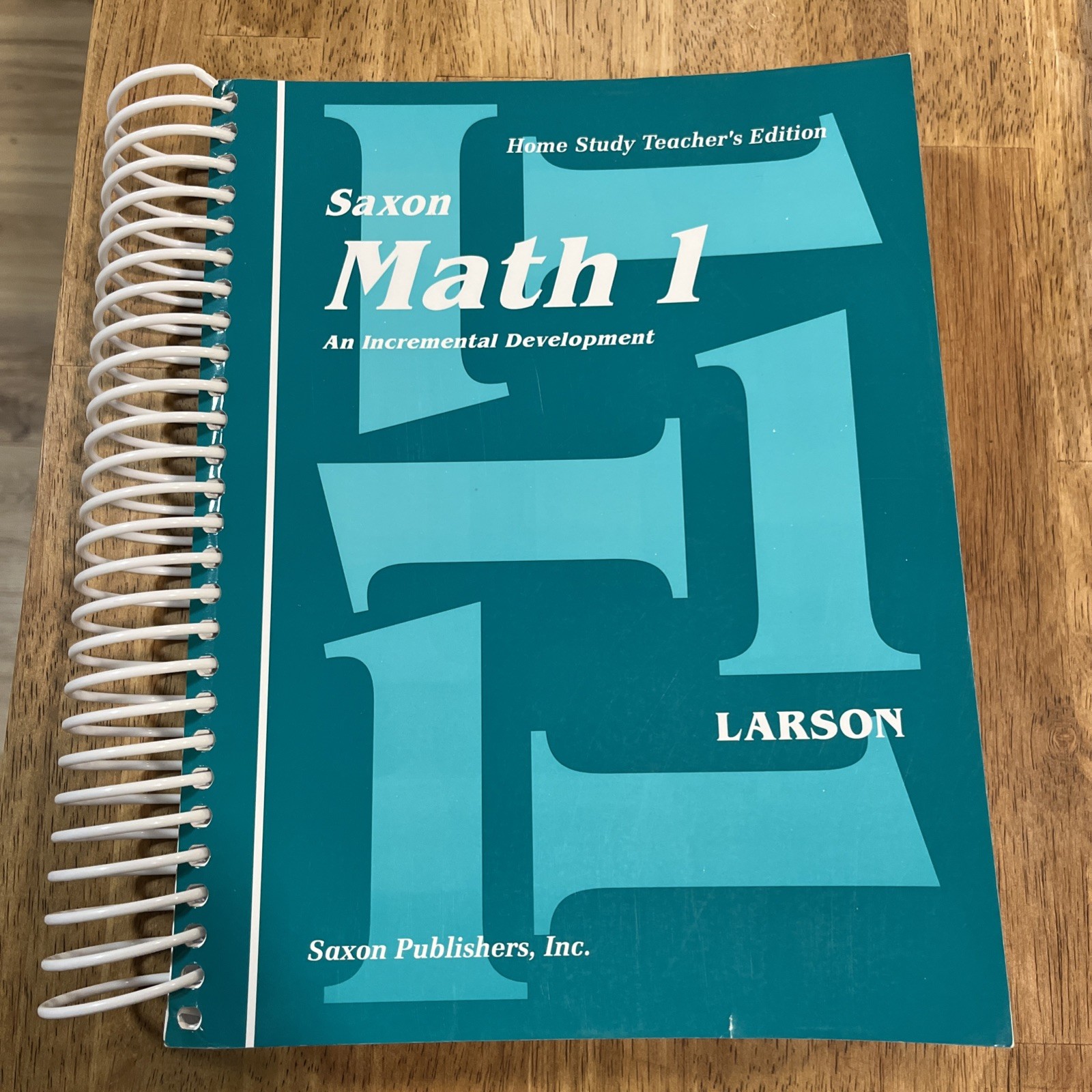 Saxon Math 1 Home Study Teacher’s Edition by Nancy Larson Spiralbound CLEAN