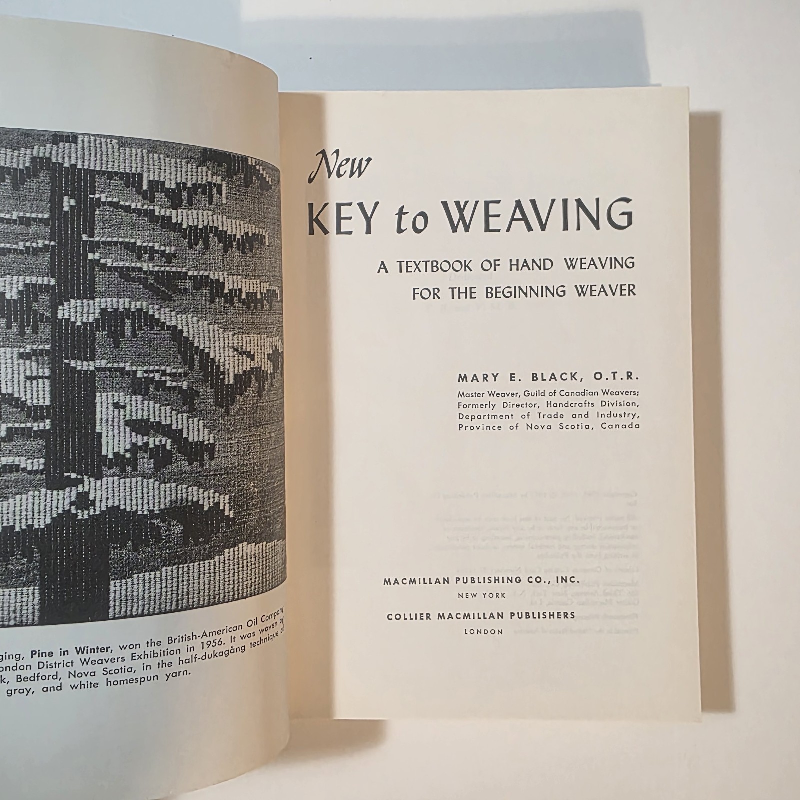 New Key to Weaving Mary Black Hardcover & Practical Modern Weaving Vintage Books
